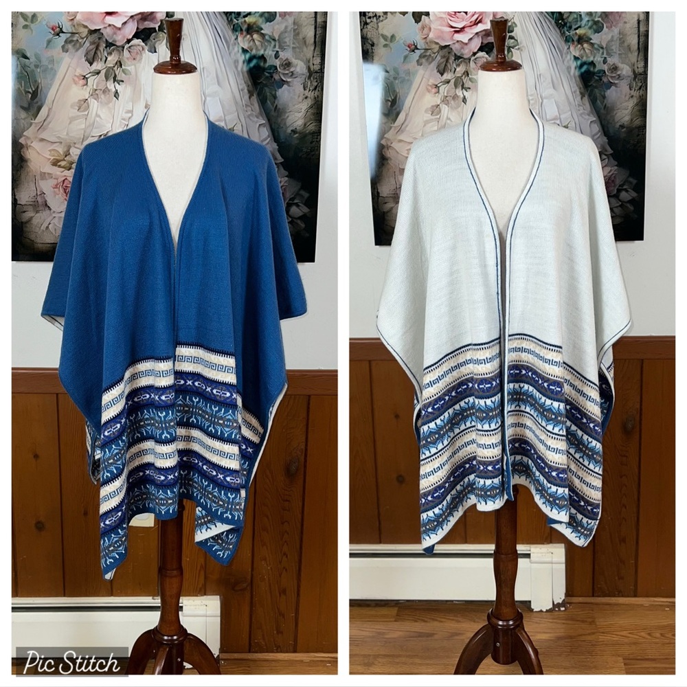 Gorgeous Ecu-Mex Collection Peruvian Alpaca Cape!
